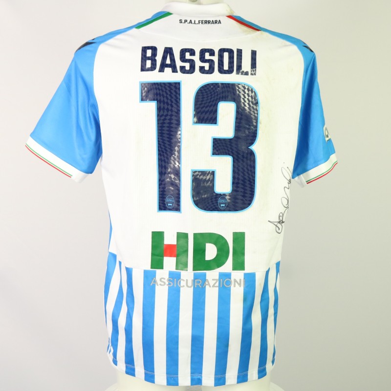 Bassoli Unwashed and Signed Shirt, SPAL vs Ancona 2023