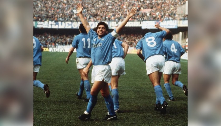 Maradona's Worn and Signed Boots, 1989/90