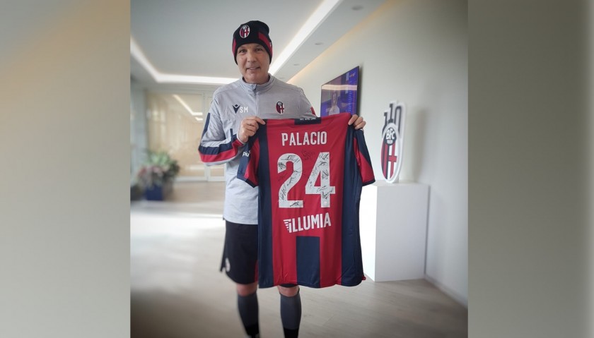 Palacio's Official Bologna Shirt, 2019/20 - Signed by the Squad