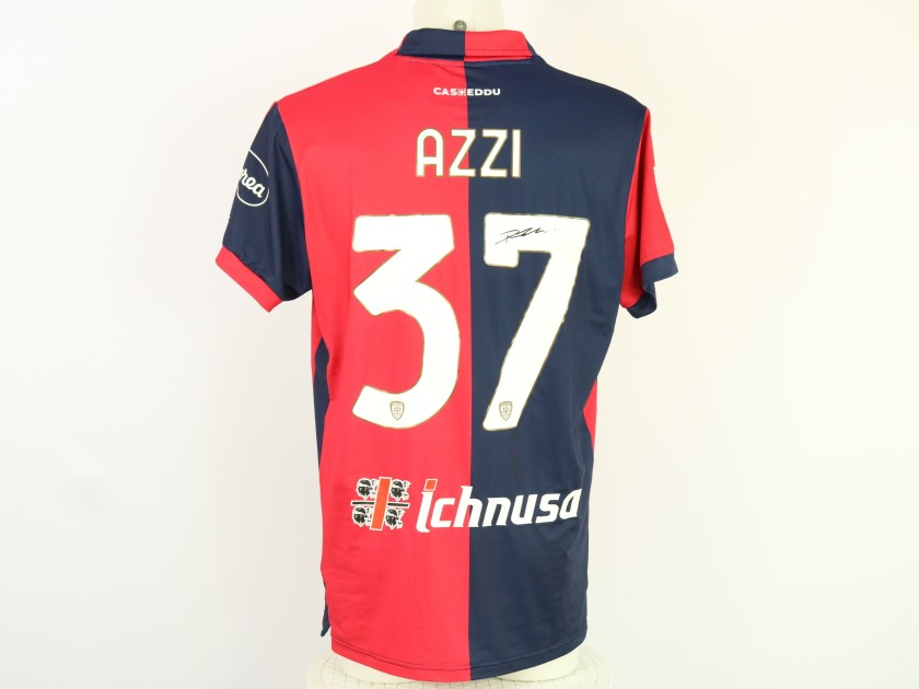 Azzi's Unwashed Signed Shirt, Cagliari vs Atalanta 2024