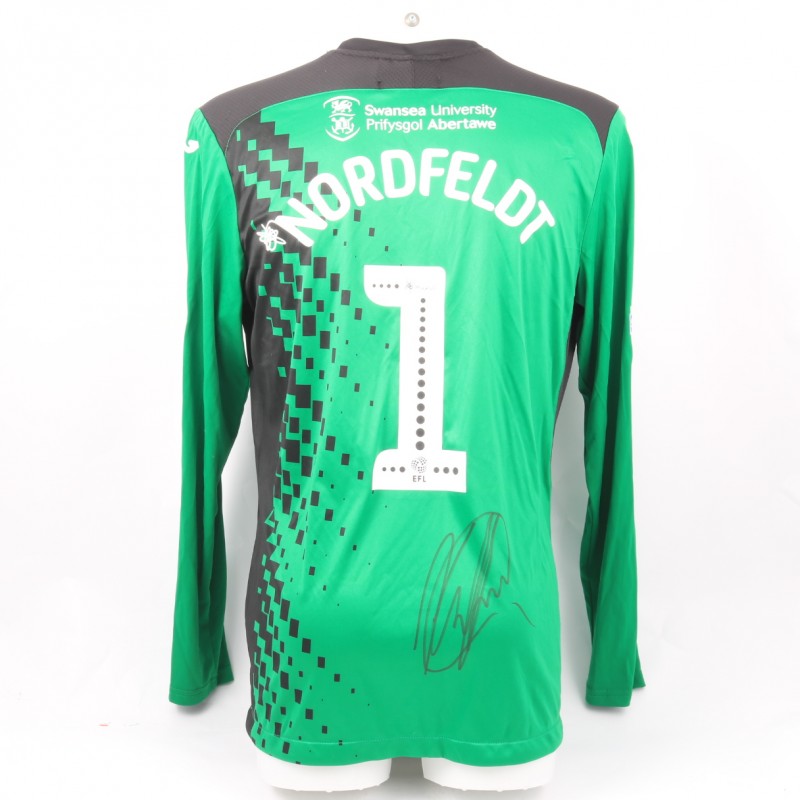 Nordfeldt's Swansea City Match-Worn and Signed Poppy Shirt