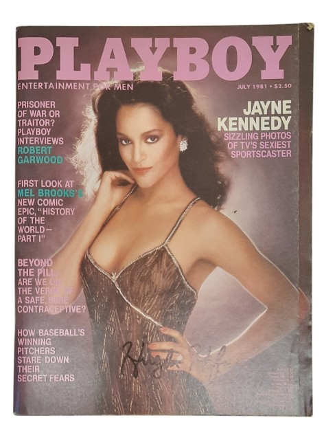 Hugh Hefner Signed July 1981 Playboy Magazine