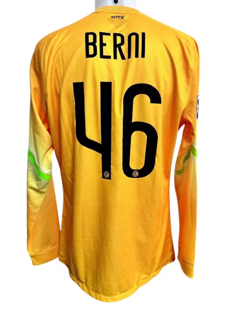 Berni's Inter Match-Issued Shirt, 2014/15