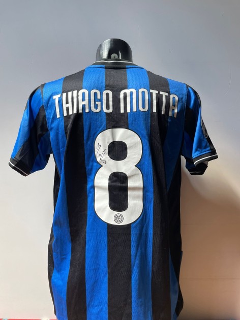 Thiago Motta Inter Milan Signed Replica Shirt, 2010 Final CL 