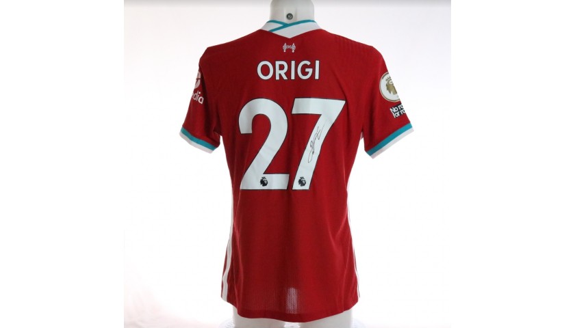 Origi's Liverpool FC Match-Issued and Signed Shirt, Limited Edition 20/21