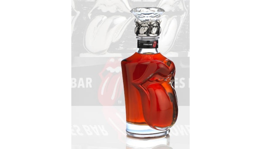 Decanter Suntori Whiskey in vetro a forma di lingua in omaggio ai Rolling Stones