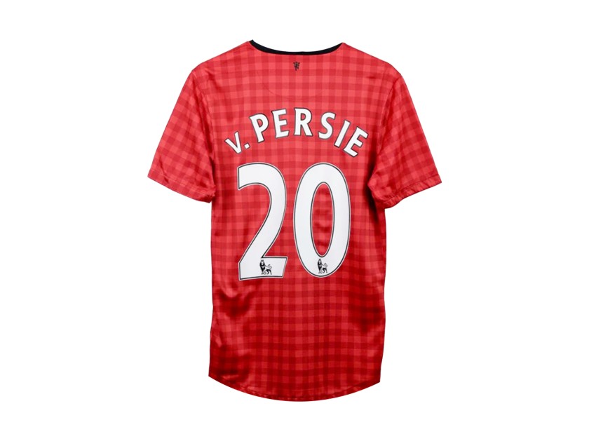 Maglia del Manchester United 2012/13 di Van Persie - Autografata con dedica personalizzata