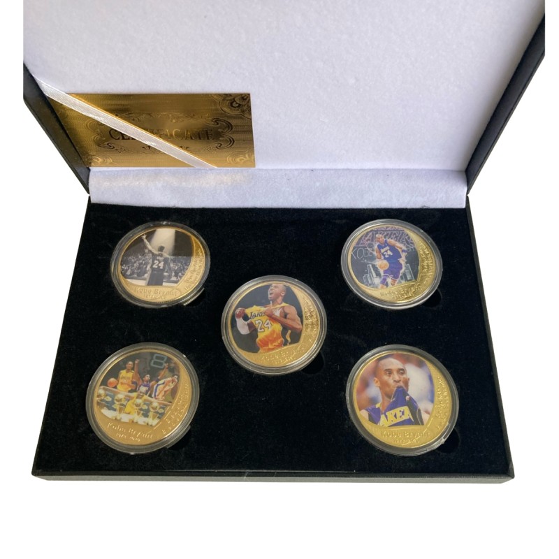 Kobe Bryant's Gold Plated Commemorative Coins Box Set