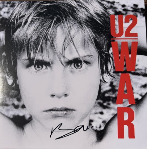 Bono of U2 Signed 'War' Vinyl LP