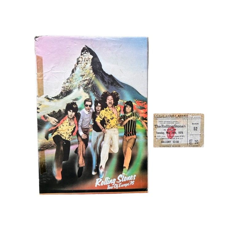 Programma e biglietto del tour dei Rolling Stones