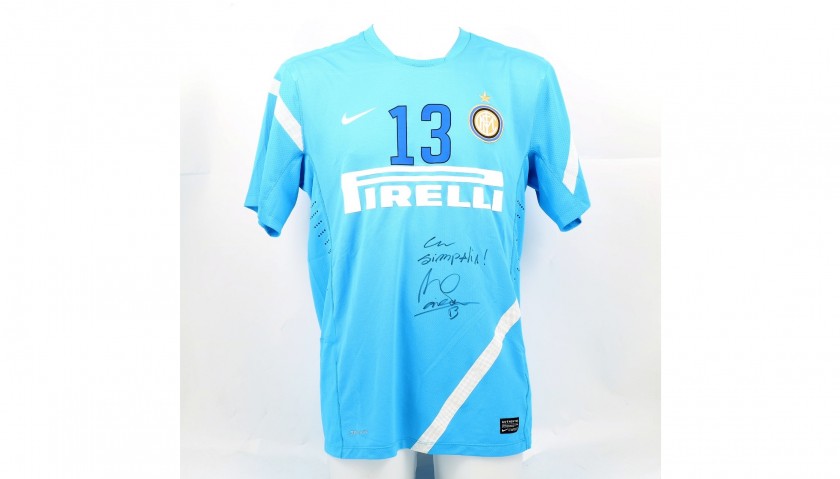 Maicon's Signed Inter Practice-Worn Shirt, 2011/12