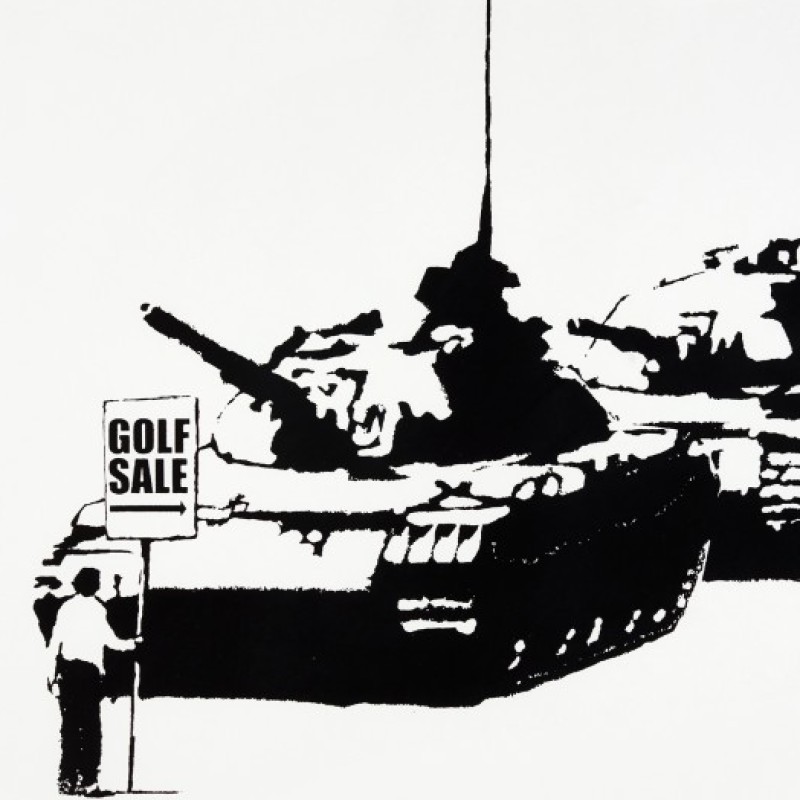 "Golf Sale" unsigned di Banksy