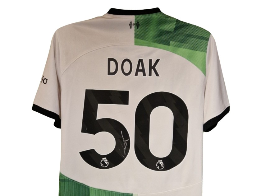 Ben Doak Signed Liverpool 2023-24 Official Away Football Shirt