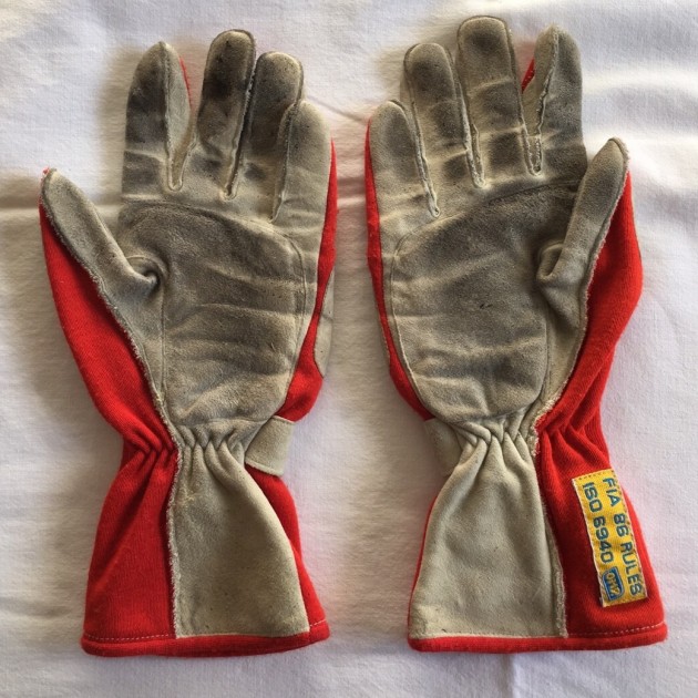 Michael Schumacher Ferrari 1996 OMP Worn Race Gloves 