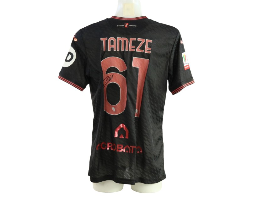 Tameze's Signed Unwashed Shirt, Roma vs Torino Italian Cup 2026