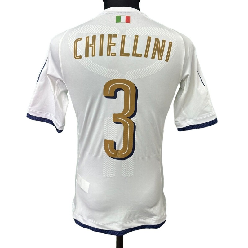 Chiellini's Issued Shirt, Italy vs France 2016