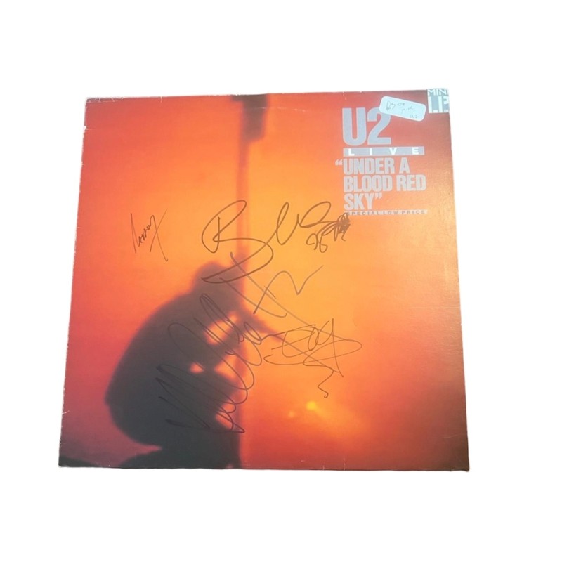 U2 Signed Under A Blood Red Sky 12" Vinyl LP