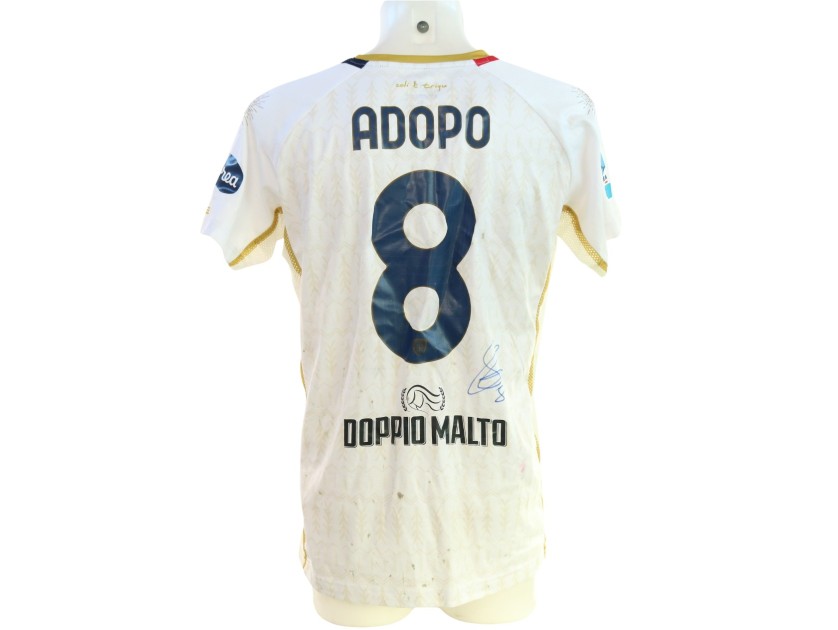 Adopo's Signed Unwashed Shirt, Genoa vs Cagliari 2024