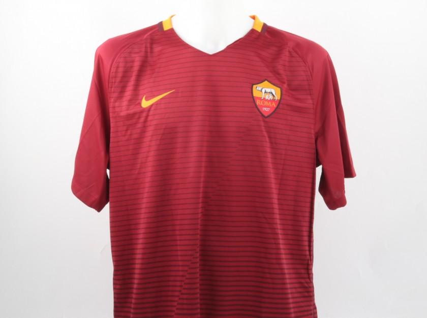 De Rossi Official AS Roma Shirt, 2016/17 - Signed