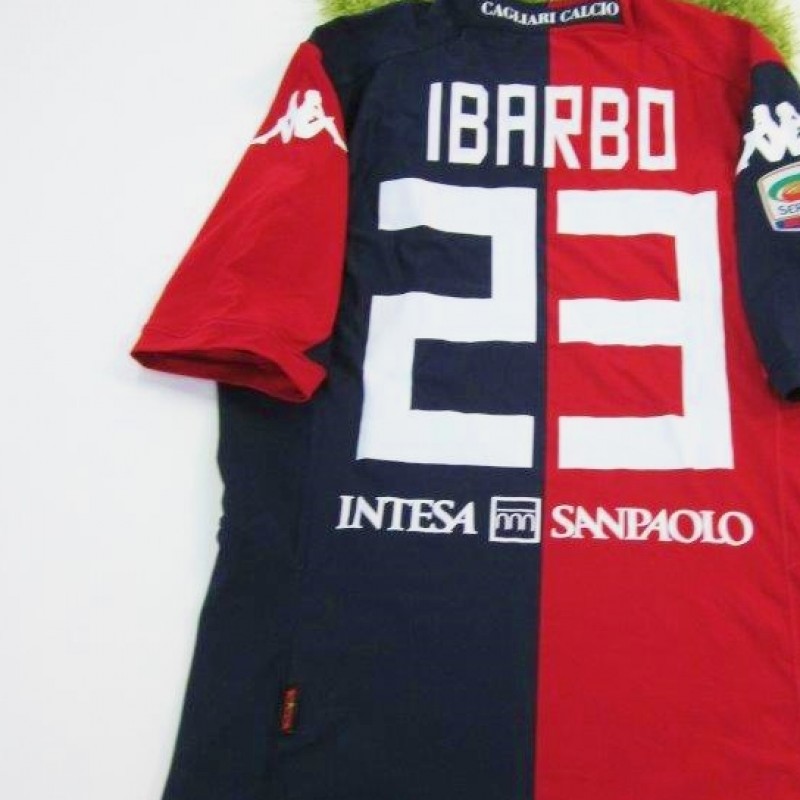 Ibarbo Cagliari match worn shirt, Cagliari-Sampdoria, Serie A 2014/2015