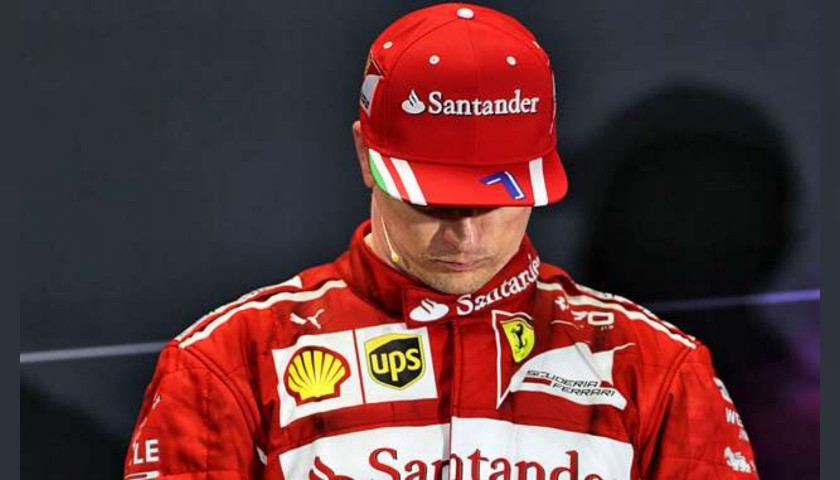 Ferrari Race Team Cap Signed by Kimi Raikkonen