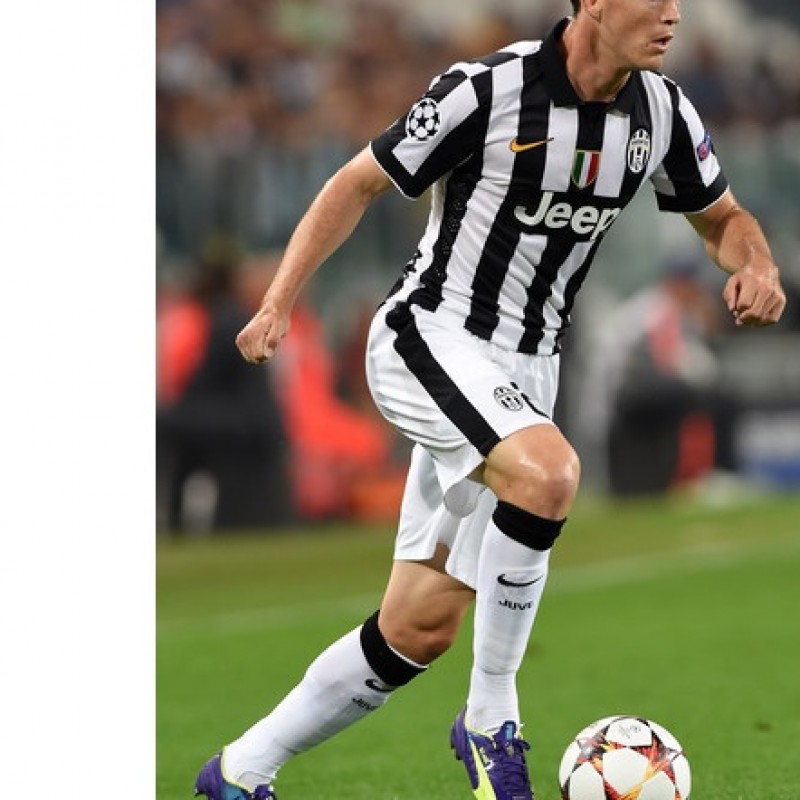 Scarpe Lichsteiner Juventus, indossate Champions League 2014/2015