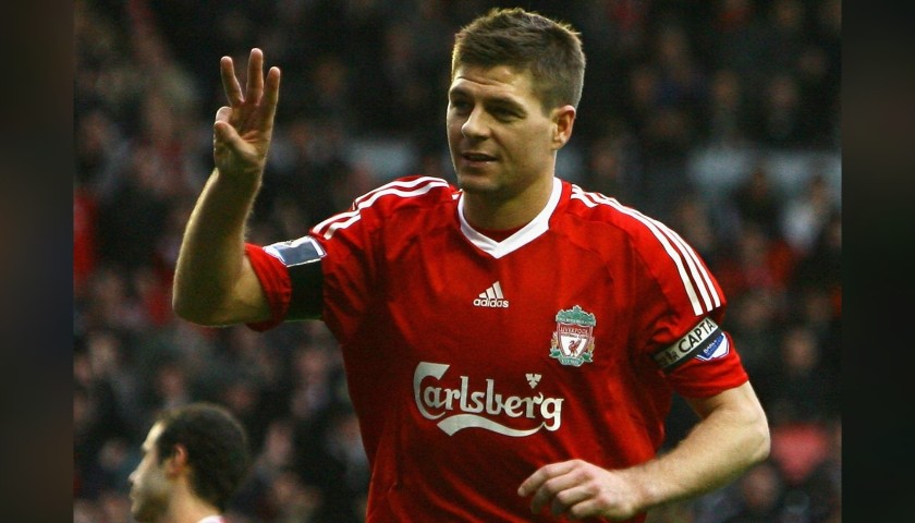 Gerrard's Official Liverpool Signed Shirt, 2008/09