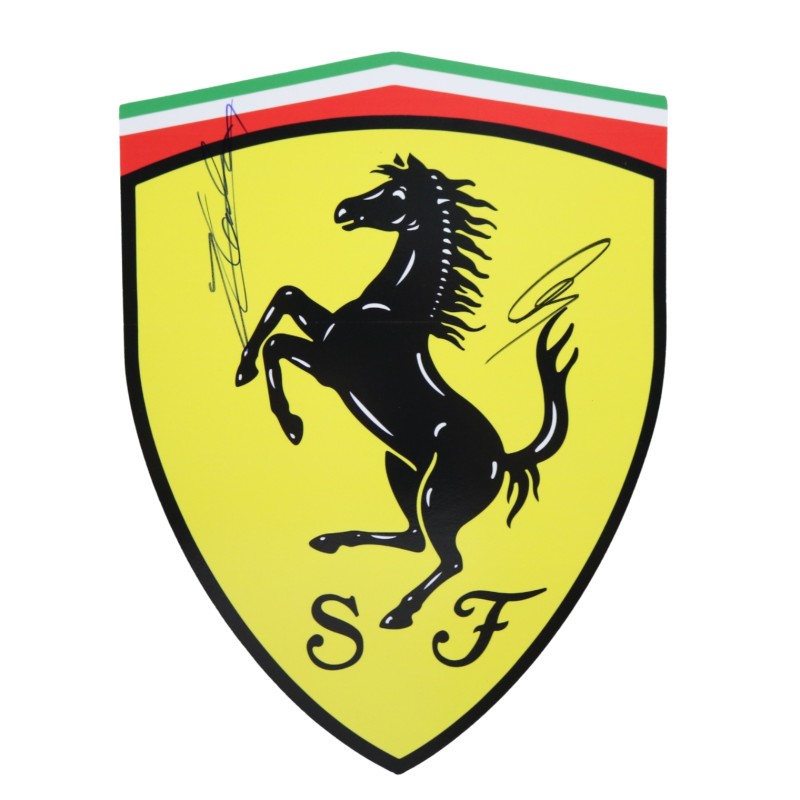 Scuderia Ferrari Signed Hembelm - Signed by Hamilton and Leclerc