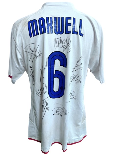 Maxwell's Inter Signed Match-Worn Shirt, 2006/07