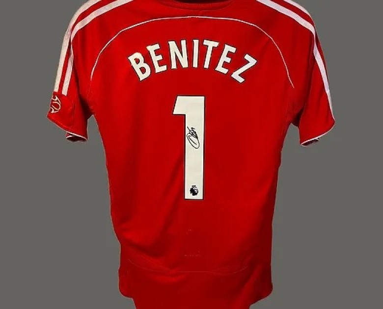 Rafael Benitez Liverpool 2006/08 Signed Shirt