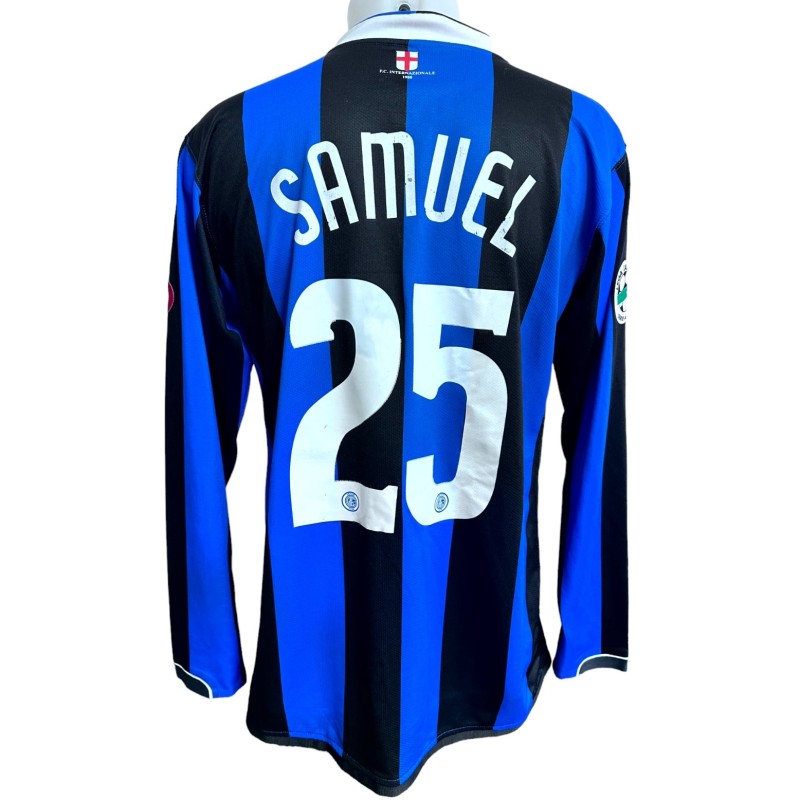 Samuel's Match-Worn Shirt, Inter vs Messina 2006