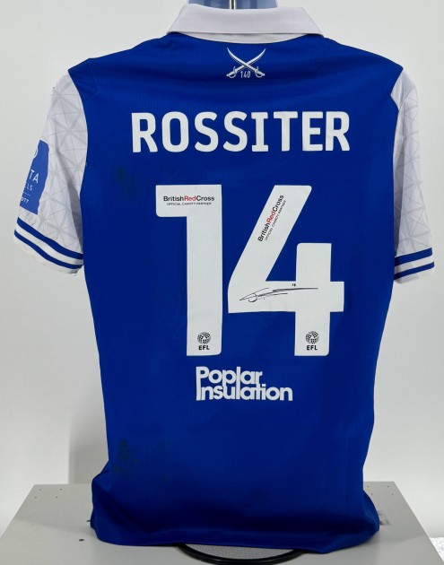 Jordan Rossiter's Bristol Rovers EFL Sky Bet League One Signed Match Worn Shirt, vs Peterborough