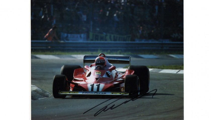 Photograph Signed by F1 Champion Niki Lauda