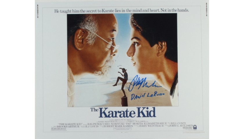 Ralph Macchio Hand Signed “The Karate Kid” Poster