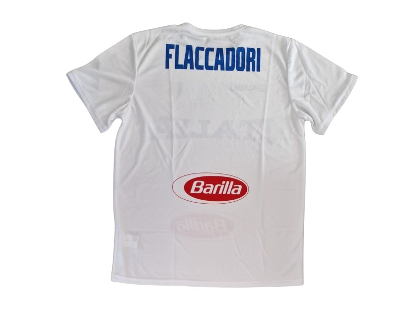 Flaccadori's Italy Pre-Match Shirt