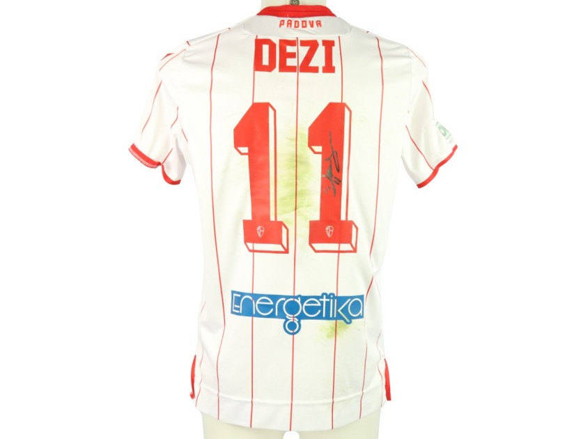 Dezi Unwashed and Signed Shirt, Padova vs Lumezzane 2023