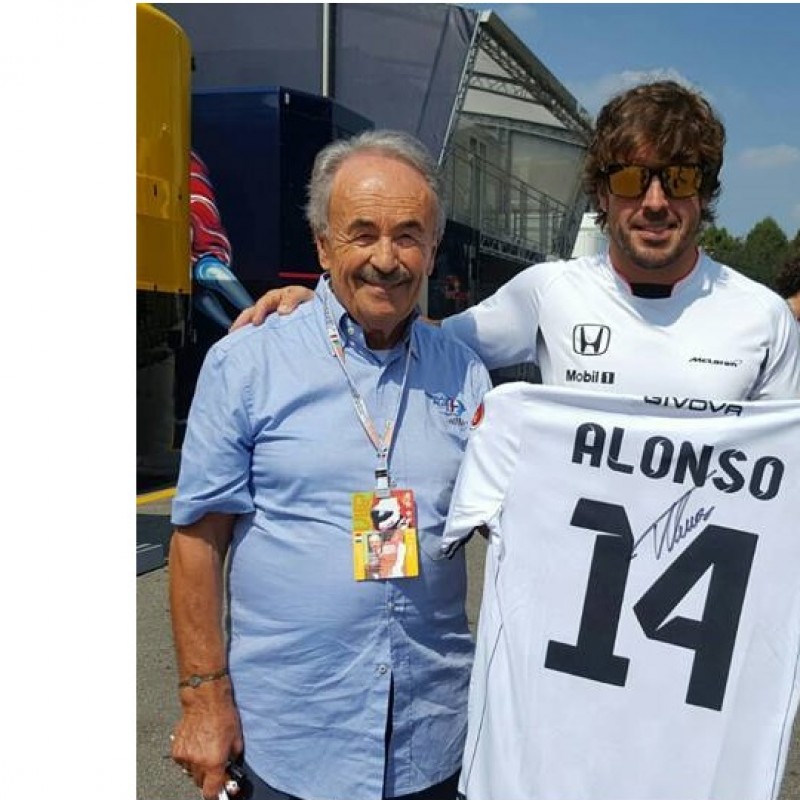 Completo Fernando Alonso Nazionale Piloti - Autografato