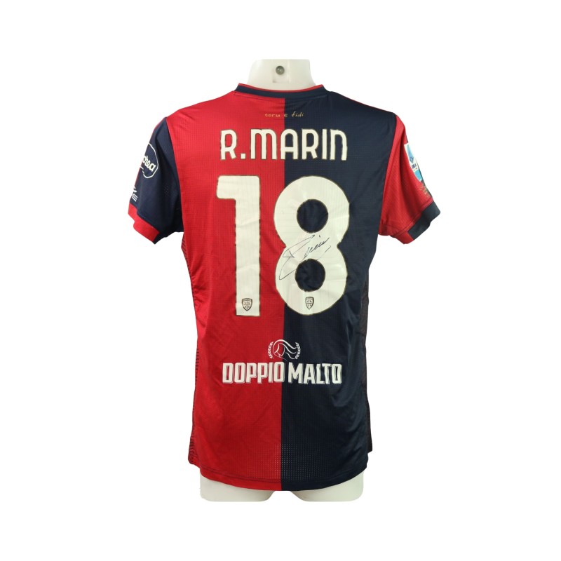 Marin's Signed Unwashed Shirt, Juventus vs Cagliari 2024