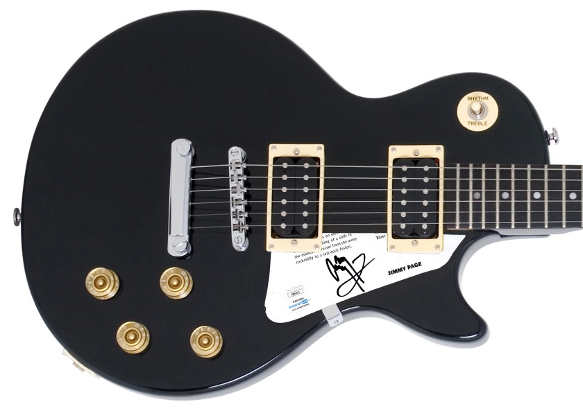 Jimmy Page of Led Zeppelin Signed Epiphone Les Paul Guitar