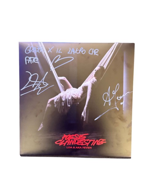 Signed Vinyl of the Sanremo Song "Poesie Clandestine" - LDA e Aka 7even