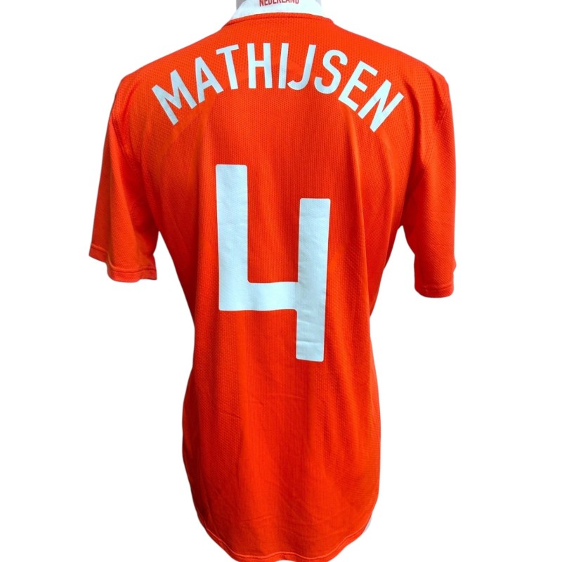 Maillot Hollande Mathijsen Match Worn Indossata Shirt Jersey