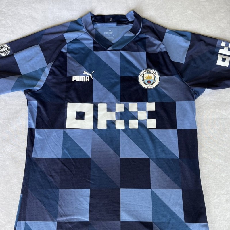 John Stones Man City FA Cup '22/'23 Collection - Pre-Match Worn Jersey