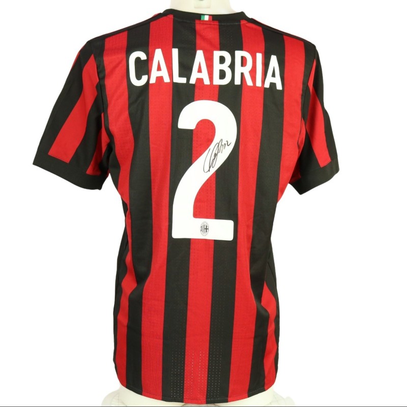 Calabria Official AC Milan Signed Shirt, 2017/18