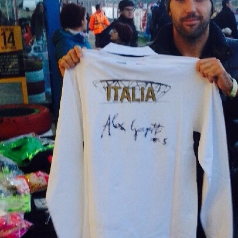 Italy 7 Bello waterpolo shirt signed by Alex Giorgetti