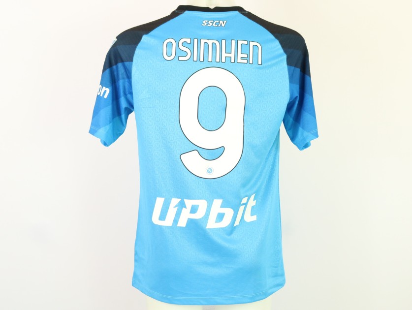 Osimhen's Napoli Issued Shirt, 2022/23 - Napoli Champs Patch