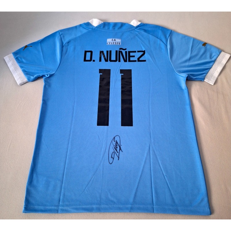 Darwin Núñez's Uruguay 2022/23 Signed Home Shirt