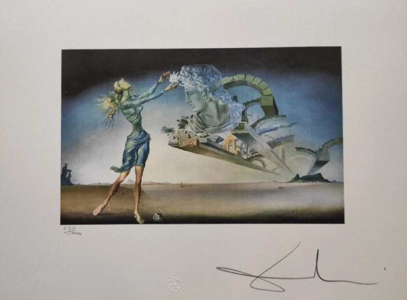 "Mirage" Lithograph Signed by Salvador Dalí