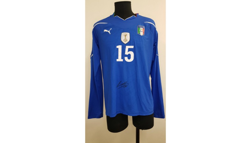 Cassani's Official Italy Signed Shirt, 2010 World Cup 