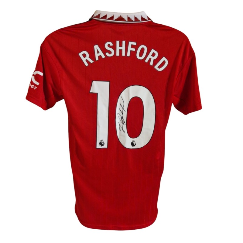 Maglia ufficiale Marcus Rashford Manchester United 2022/23 - Autografata 