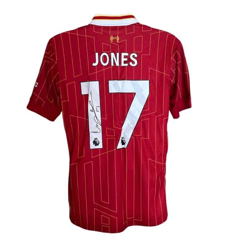 Replica maglia Liverpool 2024/25 firmata da Curtis Jones